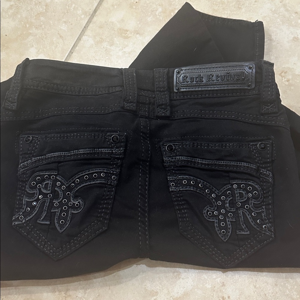 Rock Revival Black Skinny Jeans